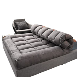 YIbing Japonés espesar 4 pulgadas futón tatami colchón acolchado, colchón japonés acolchado colchón cama colchón, almohada antideslizante cama plegabl características
