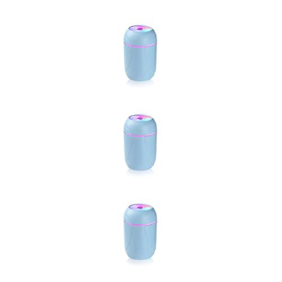 LEELLY Cool Mist Humidifiers 3 Set de humidificador de Aire Desktop Home Car USB Timing Difusor con luz Nocturna Ajustable Portable Sleeping Decoratio