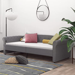 Gawany Cama de día con colchón USB, color gris claro, tela, 90 x 200 cm, sofá precio