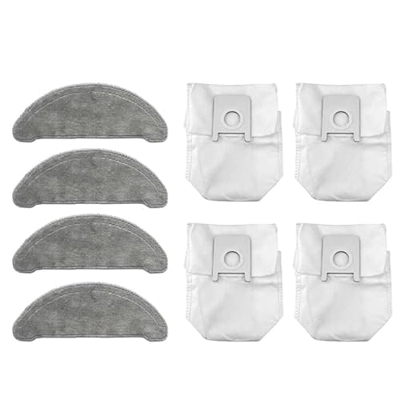 BAIHOGI para Roidmi Eve Plus, Accesorios para Robot Aspirador, Bolsa de recolección de Polvo, Trapo de Limpieza, reemplazo de Piezas de Repuesto (Colo