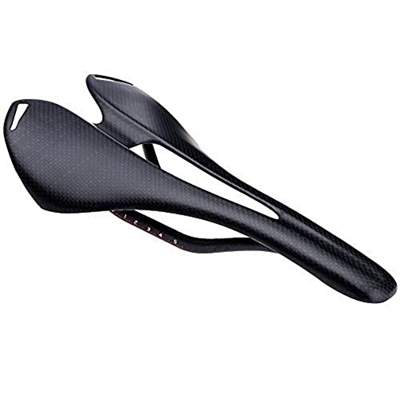 JINGRU Asiento de Bicicleta Sillín Ligero de Fibra de Carbono Completo Cómodo cojín de Asiento de Bicicleta para MTB Bicicleta de montaña Bicicleta de