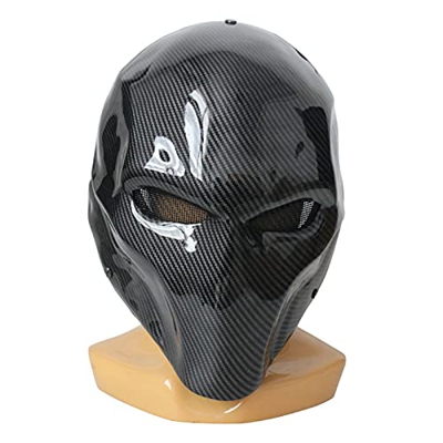 YeSbTx Ejército Deathstroke Airsoft Mask Two Eyes Paintball Cospaly Halloween Disfraz de Disfraces Máscara (Color : Paintball Mask - M)