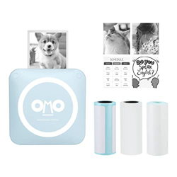 LINGSFIRE Impresora portátil Fotos Mini Impresora Térmica Impresora de Bolsillo Bluetooth Compatible con el Sistema Android e iOS, para Estudiar y Tra en oferta