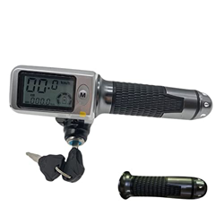 SSIJK Ajuste for velocímetro/odómetro+ Acelerador+ LC Ddisplay36v48v60v + Bloqueo/Crucero+ indicador de batería Bicicleta de Scooter eléctrico MTB Par características