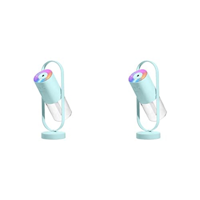 LEELLY Humidificadores para el hogar y Las Plantas, 2 Juegos de humidificador de luz Nocturna, difusor de Aire de rotación de 360 Grados, rociador de 