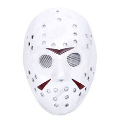 YeSbTx Jason Cosplay Mask Airsoft Halloween Party Mask Mask Props (Color : White) características