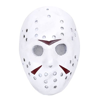YeSbTx Jason Cosplay Mask Airsoft Halloween Party Mask Mask Props (Color : White)