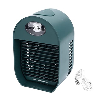Mini Enfriador de Aire portátil, Enfriador de Aire LED de 100 ml Ventilador de enfriamiento de Escritorio portátil Humidificador de luz Nocturna Alime