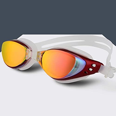 ZLYPSW Gafas de natación Myopia Hombres y Mujeres Anti-Niebla Profesional Impermeable Silicone Arena Piscina Gafas de natación Adult Eyewear (Color : 