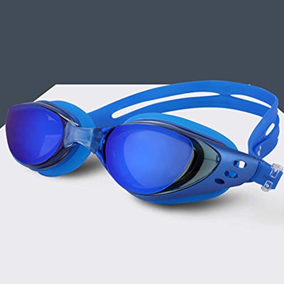ZLYPSW Gafas de natación Myopia Hombres y Mujeres Anti-Niebla Profesional Impermeable Silicone Arena Piscina Gafas de natación Adult Eyewear (Color : 