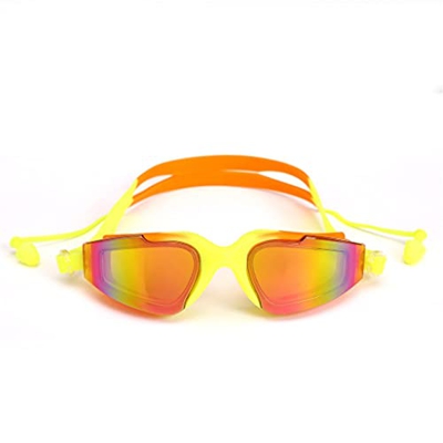 ZLYPSW Gafas de natación Profesional Hombre Silicona Anti-Niebla UV Gafas de natación Multicolor Ajustables con tablujas para Hombres Mujeres Eyewear 