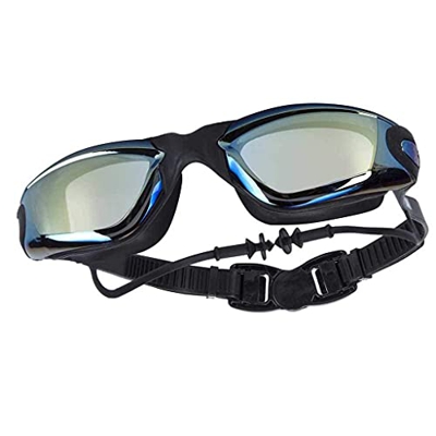 ZLYPSW Myopia natación Gafas Earplug Profesional Adulto Silicone Swim Gorra Piscina Gafas Anti Niebla Hombres Mujeres Mujeres Ópticas Eyewear Impermea