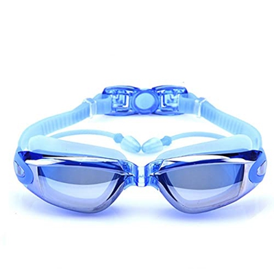 ZLYPSW Gafas de natación Sin Fugas Anti Fog UV Protección Gafas de natación con Clip de Nasal Ear Plach Funda Protectora para Hombres Adultos Mujeres 