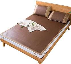 Alfombras para dormir de verano Colchoneta de cama de bambú Mat de dormir Mat de seda de hielo Cifripado grueso, alfombrilla de la sala de aire acondi en oferta