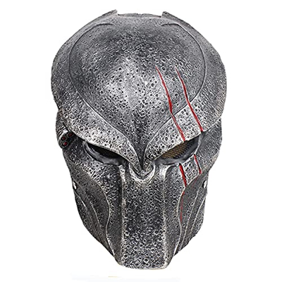 YeSbTx Predator Alien Warrior Wolf Airsoft Mask Halloween Party Paintball Máscara con protección de Ojo de Malla de Metal