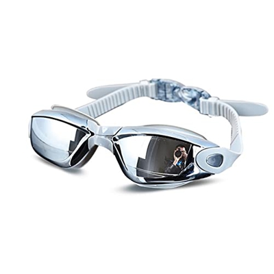 ZLYPSW Gafas de natación de Silicona Profesional Anti-Niebla galvanoplastia UV Gafas de natación para Hombres Mujeres Buceo Agua Deportes Eyewear (Col