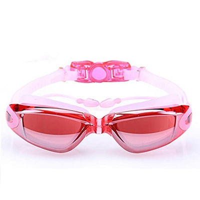 ZLYPSW Gafas de natación Sin Fugas Anti Fog UV Protección Gafas de natación con Clip de Nasal Ear Plach Funda Protectora para Hombres Adultos Mujeres 
