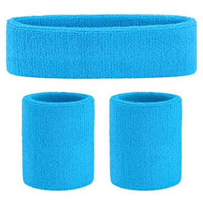ONUPGO Juego de muñequeras deportivas, de rizo, para entrenamiento deportivo, baloncesto, para transporte de la humedad