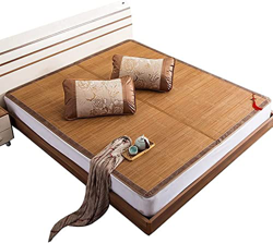 Alfombras para dormir de verano Colchón for cama de bambú colchón de dormir almohadilla for dormir verano sudor-absorbente transpirable liso plegable  precio