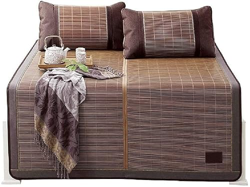 Alfombras para dormir de verano Alfombra de cama de cama de bambú enfriando tapete for dormir, colchón plegable de bambú de doble cara y set de almoha precio
