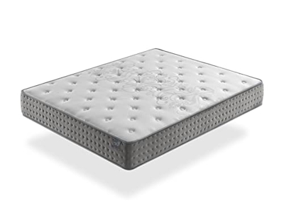 Colchon muelles ensacados 140X200 SFERA Altura 25 CM Multicapa, antiestres, ergonomico y Transpirable. Firmeza 3/5 Media