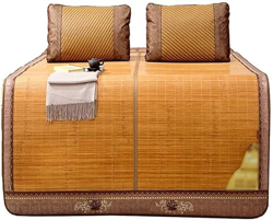 Alfombras para dormir de verano Colchoneta de cama de bambú Mat de sueño for dormir Mat de bambú de doble cara Mat de aire acondicionado de verano Mat características