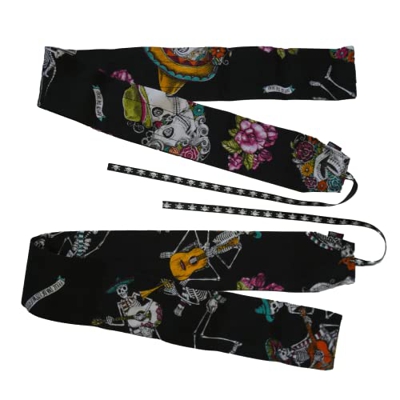 Muñequeras Strength Negras Calaveras Edición Cordón Calaveritas
