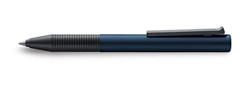 Lamy 1236532 tipo Al/K 339 – Bolígrafo de aluminio anodizado en color azul y negro con mecanismo de clip integrado/pulsador – M66 negro – trazo M características