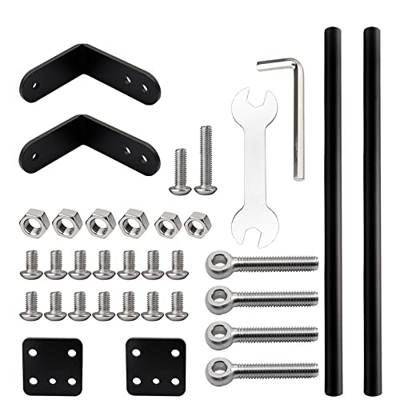 For la creality Ender-3 3S 3Pro V2 3D Printer de Soporte Kit de Varilla de extracción de Aluminio Conjunto de Varilla de Enlace de aleación de Alumini