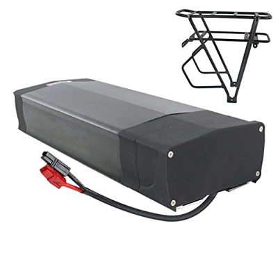FREEDOH Paquete Batería Bicicleta Eléctrica De 48V 20Ah Paquete Batería Litio Soporte Trasero De 20000mAh Paquete Batería Iones Litio Bicicletas Eléct