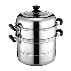 Vaporizador, Hogar De Gran Capacidad De Acero Inoxidable Vaporizador/Olla De Sopa Estufa De Gas De Horno De Inducción Compatible De 28/30/32/34 Cm De  precio