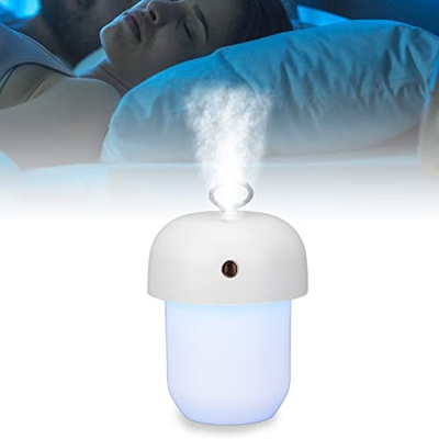 mumisuto Humidificadores, Humidificador USB 300ml Difusor de Aceite Esencial de aromaterapia portátil con luz Nocturna para el hogar Dormitorio Oficin