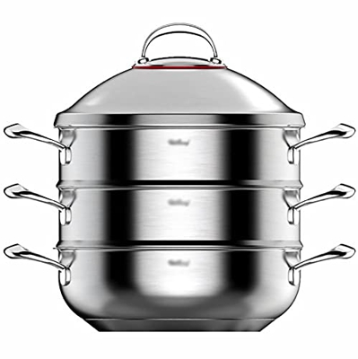 Olla De Vapor/Olla De Sopa/Wok Engrosada 304 Estufa De Gas Multifunción De Acero Inoxidable para El Hogar Olla De 30Cm