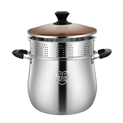 Olla/Vaporizadora, Olla De Sopa De Acero Inoxidable 304 para El Hogar con Vaporera, Fondo Doble De Tres Capas, para Estufa De Gas/Cocina De Inducción  precio