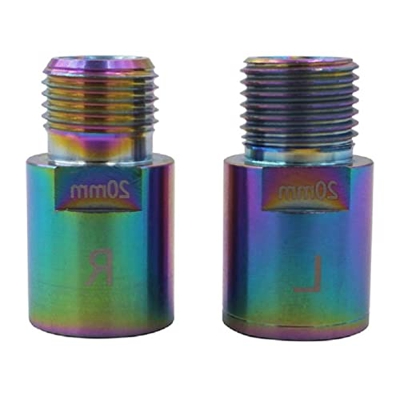 1 par MTB bicicleta pedal extensores montaña carretera bicicleta pedales adaptadores acero bicicleta pedal extensión pernos espaciadores durable