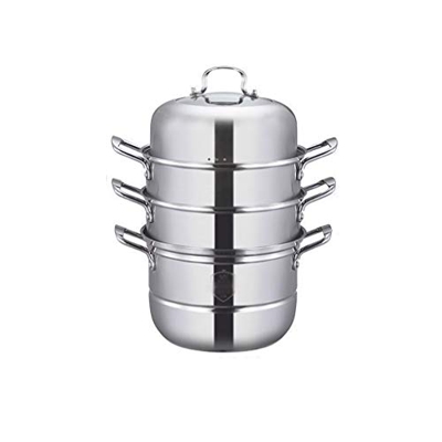 Olla/Vaporera, Acero Inoxidable 304, Olla para Sopa/Olla Caliente, 4 Capas 28/30/32/34/36Cm, Doméstica/Comercial, para Cocina De Inducción/Estufa De G