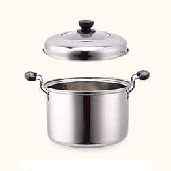 Olla/Olla para Estofado, Hogar, Espesada, 4/5/7/8.2/10/12/14L, Acero Inoxidable 304, para Estufa De Gas/Cocina De Inducción (1-8 Personas) (Tamaño : 1 precio
