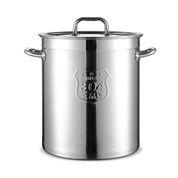 Olla, 13-40L, Comercial, Cubo De Sopa De Acero Inoxidable 304, Cubo De Olla Guisada/Cubo De Almacenamiento De Aceite con Tapa, para Estufa De Gas/Coci precio