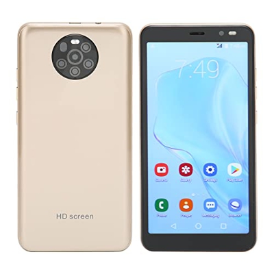 CCYLEZ Smartphone de 5,45 Pulgadas, Teléfono Móvil Desbloqueado, Compatible con Reconocimiento Facial, Cámaras Duales, Teléfono Móvil Ultradelgado 3G 