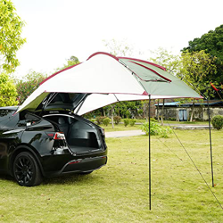 Tienda de campaña para Puerta Trasera, Tienda de toldo Impermeable para Remolque de Caravana, Techo de Tienda de campaña para Coche al Aire Libre, par características