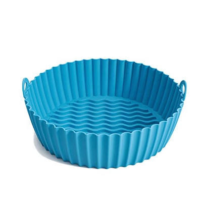 Olla de silicona para freidora de aire, revestimientos de freidora de aire, reutilizables y antiadherentes, accesorios de horno para freidora de aire 