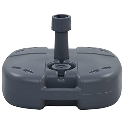 Mogou Base de sombrilla, Parasol Terraza, Pie Parasol, Base Parasol, Sombrilla Terraza, Pie Sombrilla, portátil rellenable con Arena/Agua Gris