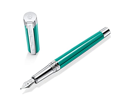 STAEDTLER Initium Resina 9PB1135F - Pluma estilográfica (resina noble, F), color turquesa