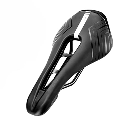 JINPENGRAN Silla De Bicicleta, Asiento De Bicicleta De Montaña PU Gel Gel Relleno De Ciclismo Cushing Cómodos Sillines De Bicicleta A Prueba,B