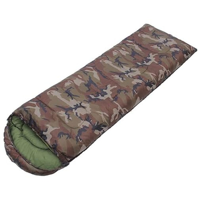 Bolsa de dormir estilo sobre con sombrero, bolsas de dormir de camuflaje Aldult al aire libre, para ocio al aire libre, camping, descanso