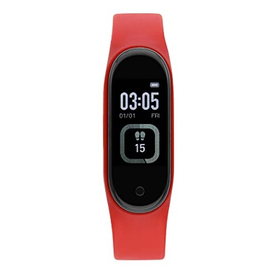 WATX Reloj Inteligente táctil con Pantalla a Color - Smartwatch con podómetro, medidor de calorías, Ritmo cardíaco, presión Arterial y termómetro - Pu