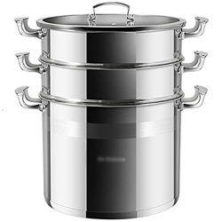 Vaporera/Olla para Sopa Hogar Acero Inoxidable 304 Profundización Engrosamiento Olla para Estofado Jaula para Vapor Cocina De Inducción Olla General ( características
