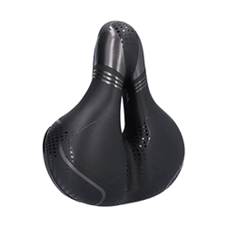 Funda para Asiento de Bicicleta, Superficie de Cuero Esmerilado Resistente a la Lluvia Almohadilla para Sillín Transpirable para Ciclismo para Bicicle en oferta
