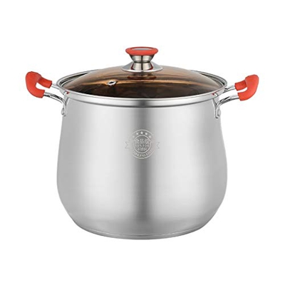 Olla, Acero Inoxidable 304, Hogar, Engrosada, 22/24/26/28 Cm, para Estufa De Gas/Cocina De Inducción (2-12 Personas) (Tamaño : 22Cm) (28Cm)