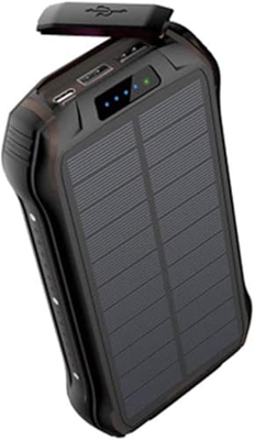 Desconocido Cargador Solar Power Bank Cargador teléfono portátil Impermeable al Aire Libre 26800mAh con luz Camping/Linterna para Actividades al Aire 